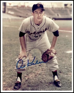 AL KALINE SIGNED 8X10 Black & White 1950s beautiful sig, Detroit - Picture 1 of 2