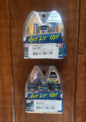 2 Pairs BRITE-LITES H11 BLUE Brite-Lites 12V 55 Watt Xenon 2060-0149 NIP - Image 1 of 4