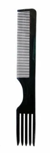 Moeni Black 8 Inches Long Prong Styling Lifting Fluffing Salon Hair Comb  - Picture 1 of 3