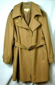 NEU MICHAEL BY MICHAEL KORS Braun 60% WOLLE Mantel Jacke Größe 2X  - Bild 1 von 12