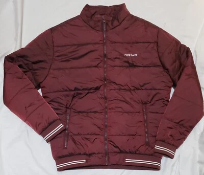 Pepe Jeans London Rashford Burgundy Bomber Jacket Men's Foto 1 de 4