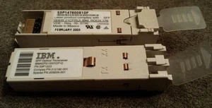 LOTE DE 2 transceptores ópticos IBM 2GB 1000Base-SX FC fibra 850nm SFP 53P1223 con pestaña - Imagen 1 de 1