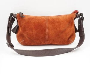 Coccinelle Women Handbag Bag Small Red Leather Velour B19 - Picture 1 of 7