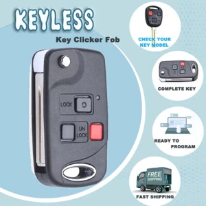 Upgraded Replacement for HYQ1512V 4D68Chip Lexus GX470 LX470 Remote Car Key Fob - Picture 1 of 5