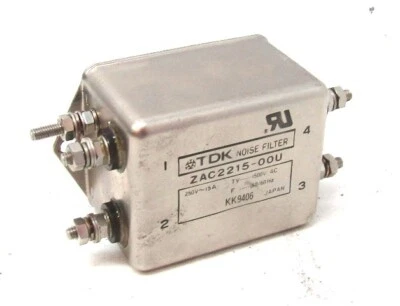 TDK ZAC2215-00U Noise Filter 250V 15A - Image 1 of 3