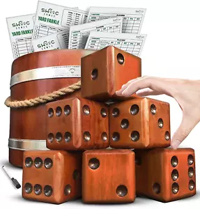 Yard Dice Lightweight Game Set All Weather Bucket Score Card Marker 20 Games NEW - Picture 1 of 6