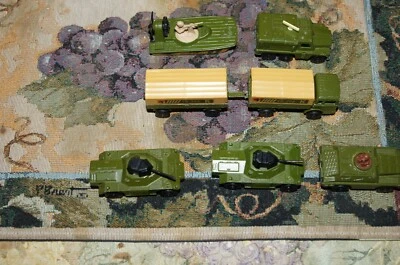 Lote de 7 Vehículos Militares Superrápidos y Rolamáticos Matchbox Años 70 De Colección Foto 1 de 4