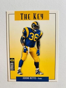 Tarjeta de fútbol americano 1995 cubierta superior #76 Jerome Bettis insertada casi nueva-como nueva NFL - Imagen 1 de 2