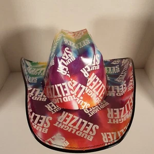 NEU Bud Light Seltzer Cowboy Karton Bierdose Partymütze Einheitsgröße Erwachsene - Bild 1 von 7