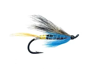 Fliegenfischen Fliegen (Stahlkopf, Lachs, Forelle, Schnapper) blau Charmfliege (6 Fliegen) - Bild 1 von 1
