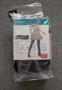 2 Pack of Super Opaque Control Top Tights - 1 Black and 1 Gray Pair  - 90 Denier - Picture 1 of 3