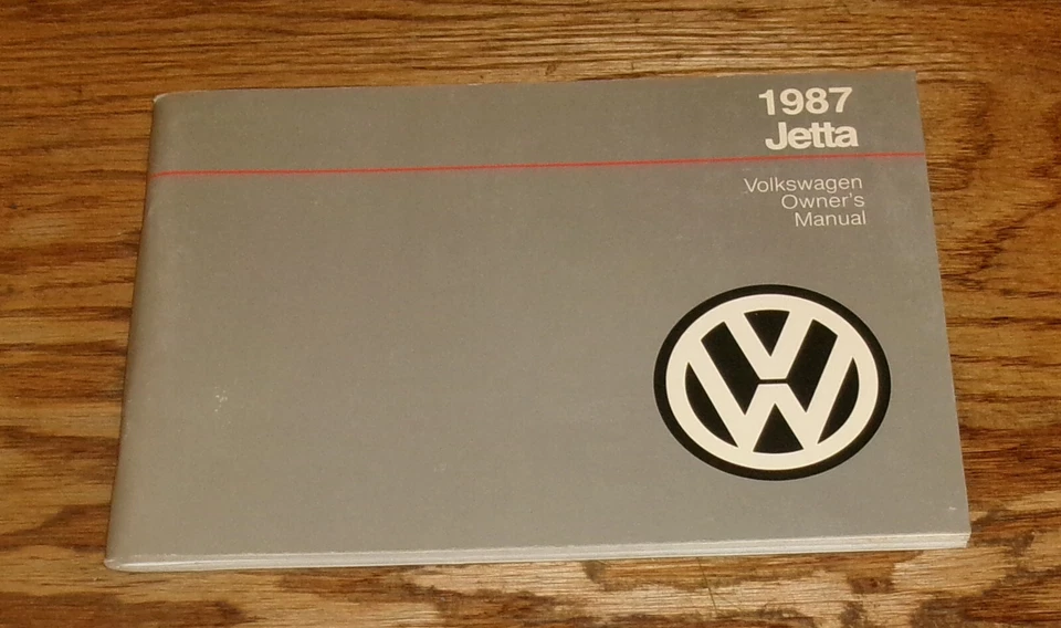 Volkswagen VW Jetta 1987 original manual del propietario 87 Foto 1 de 1