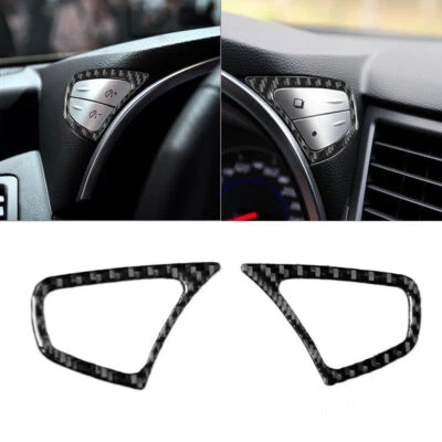 2Pcs Carbon Fiber Speedometer Upper Cover Trim For Infiniti FX35/37/50 QX70 - Изображение 1 из 4