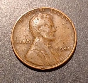 1944 Lincoln Wheat Cent/Penny No Mint Mark US Old Coins Collection (#1) - Picture 1 of 2
