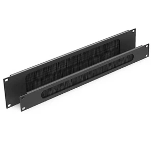 Penn Elcom Rack Panel with Cable Access Slot and Brushes. 1U-2U - Picture 1 of 2
