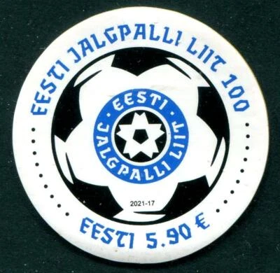 ЭСТОНИЯ 2021 ЭСТОНСКАЯ ФУТБОЛЬНАЯ ФЕДЕРАЦИЯ ФУТБОЛ КРУГЛЫЙ РЕЗИНОВЫЙ МАТЕРИАЛ  - Изображение 1 из 3