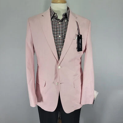 Tommy Hilfiger Hombre Abrigo Deportivo Blazer Dos Botones Rosa Algodón Spadnex Rosa 40R Foto 1 de 4