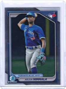 Arjun Nimmala CHROME PROSPECT 2024 Bowman Chrome #BCP-199 Toronto Blue Jays - Picture 1 of 2
