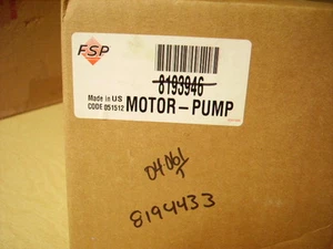 8193946 - Whirlpool-Maytag Parts - 8194433 - Dishwasher Motor - NEW IN THE BOX - Imagen 1 de 3