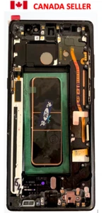 ÉCRAN LCD NOIR ORIGINAL QUALITÉ OLED SAMSUNG GALAXY NOTE 8 AVEC CADRE, testé - Photo 1 sur 1