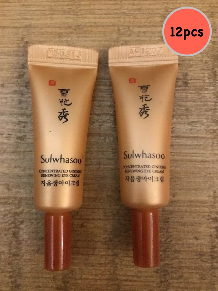 Crema de ojos renovadora de ginseng concentrado Sulwhasoo tipo tubo 3 ml x 12 piezas vendedor de EE. UU. Foto 1 de 1