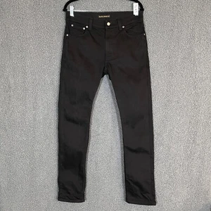 Nudie Lean Dean Slim Tapered Jeans - Men's Size 31*32 - Black - Picture 1 of 12