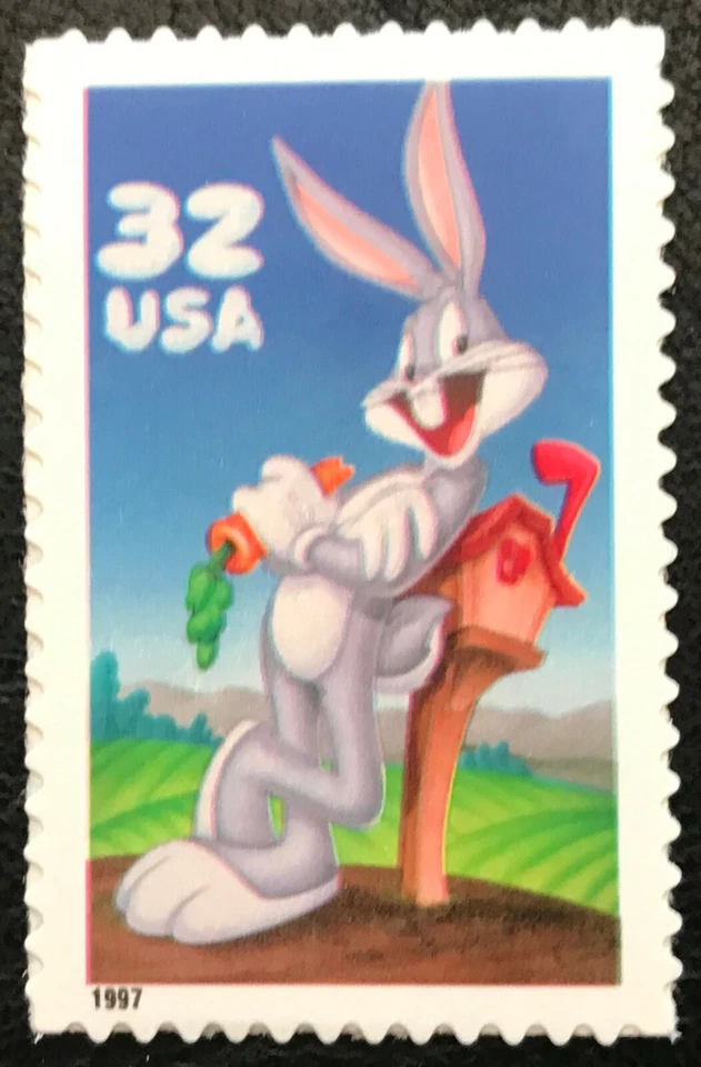 1997 - Scott# 3137a - 32¢ - BUGS BUNNY - Booklet Single - Mint NH - Image 1 of 1