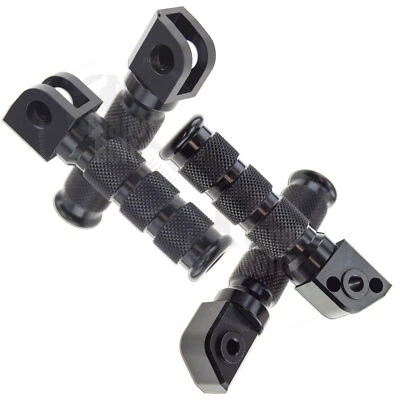 Black Front Rear Sport Foot Peg Set For Kawasaki Ninja 95-19 Step Passenger Foto 1 de 4