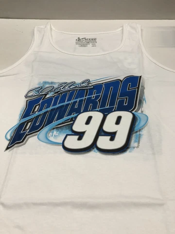 Carl Edwards # 99 Nascar Chase Men's White Heritage Tank Top Large Cover