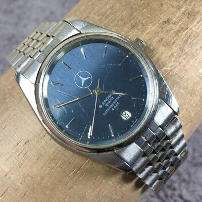 Junghans Men Mercedes Silver Tone 36mm Analog  Watch Parts Or Repair - Image 1 of 4