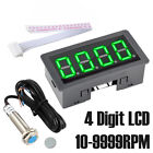 DC8-24V Digital LED Tachometer 10-9999RPM Speed Meter NPN Hall Proximity Sensor