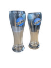 Blue Moon 16oz pint Pilsner glass set New