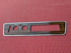 1971 Oldsmobile Cutlass 442 OEM 8 Track Player Faceplate Woodgrain - Picture 1 of 11