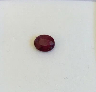 Oval Ruby 6x5mm  .60cts - Image 1 of 3