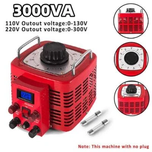 3KVA 110V To 0-130V 220V To 0-300V Variac AC Variable Voltage Regulator Metered - Picture 1 of 14