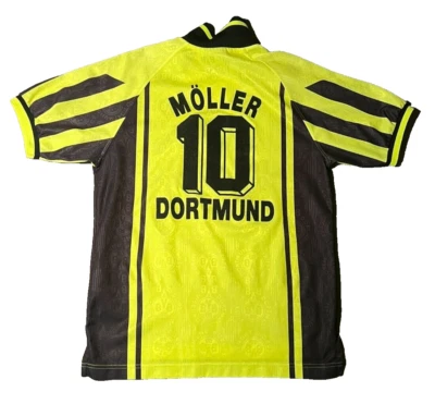 Borussia Dortmund BVB Trikot 1996/97 Heim Gr. XL Kinder  Nike Continentale Retro - Bild 1 von 4