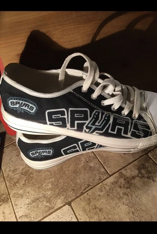 San Antonio Spurs Basketball Shoes Texas NBA Footwear sports size 8 Cover