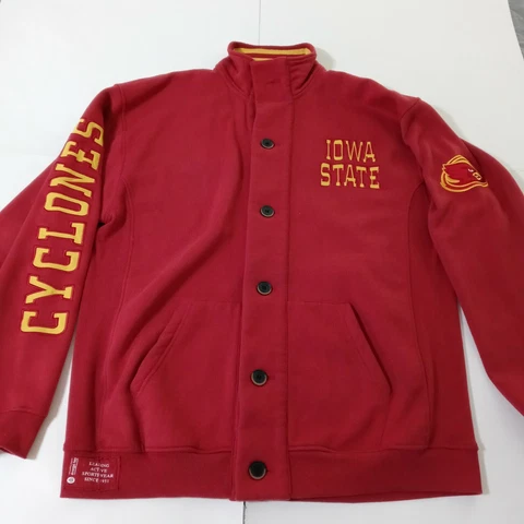 Iowa State Cyclones Jacket Long Sleeve Button Down Sweater Donegal Bay XXL NCAA Cover