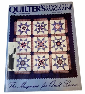 Quilter's Newsletter Magazine Issue #185 September 1986 Feathered Star Quilts - Picture 1 of 1