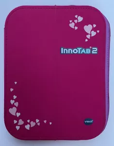 VTECH INNOTAB 2 & 2S, STORAGE TOTE PINK CARRY CASE Preowned - Picture 1 of 5