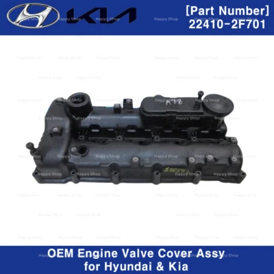 GENUINE OEM Engine Valve Cover Assy 224102F701 for Hyundai Tucson Kia Sportage - Image 1 of 2