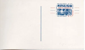 U.S. Scott # UX 51, 1964 4c Social Security Postal Card - Picture 1 of 1
