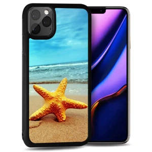 ( For iPhone 12 ) Back Case Cover H23181 Beach Starfish - Picture 1 of 7