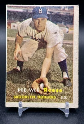 1957 Topps Pee Wee Reese Brooklyn Dodgers #30 grado inferior Foto 1 de 2