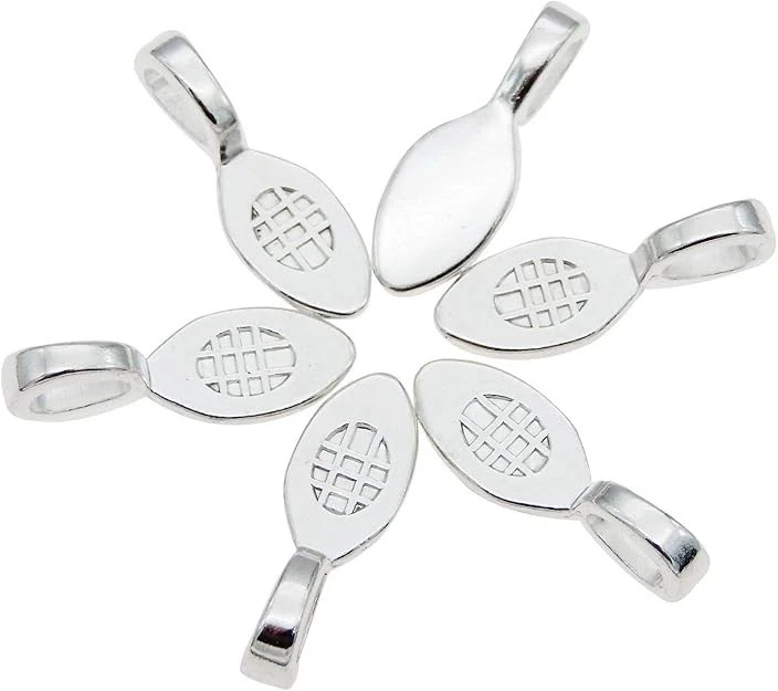 100 шт. серебряный клей на поручень подвеска серьги поручни для стеклянной плитки сделай сам... - Изображение 1 из 3