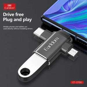 3-in-1 USB OTG Adapter USB3.0 auf Typ-C Micro USB-kompatibler Konverter - Bild 1 von 5