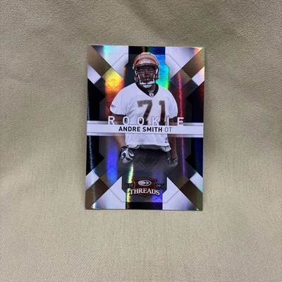 2009 Donruss Threads Gold Holofoil #105 Andre Smith /50 Cincinnati Bengals 🔥 - Image 1 of 2