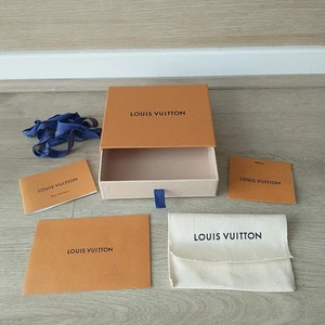 Louis Vuitton Box Dust Bag Envelope Ribbon Empty Storage Small Gift 15x13cm - Picture 1 of 6