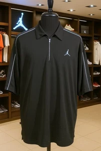 Vintage Jordan Nike Button Down Dri-Fit Shirt Tan, 25+ Years Old Great Condition - Picture 1 of 10