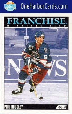 1992-93 Score Winnipeg Jets Hockey Card #440 Phil Housley - Image 1 of 2